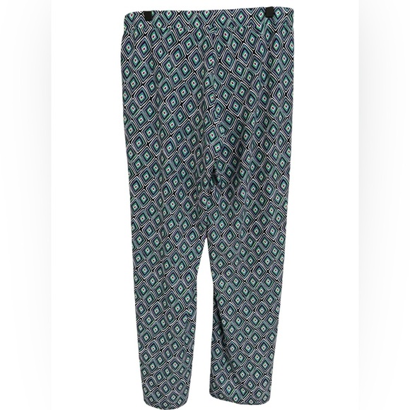 Jude Connally Women's Multicolor Black Pink Geometric Wide Leg‎ Pull On Pant Med - Picture 2 of 4